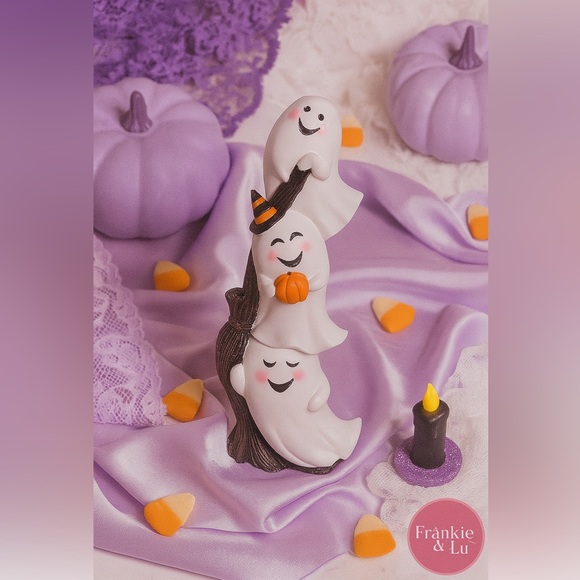 Stacked Ghost Trio Table Top Decor NWT - Picture 1 of 4
